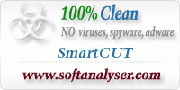 100% Clean certification by SoftAnalyser.com